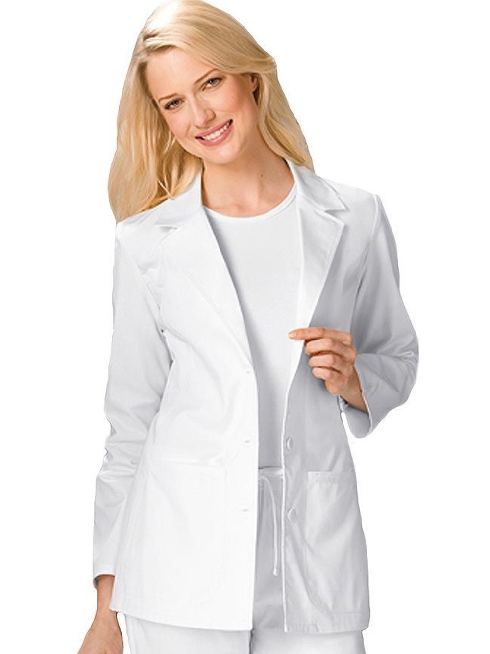 Cherokee White Women's Lab Blazer - Notch Lapel Medical Coat